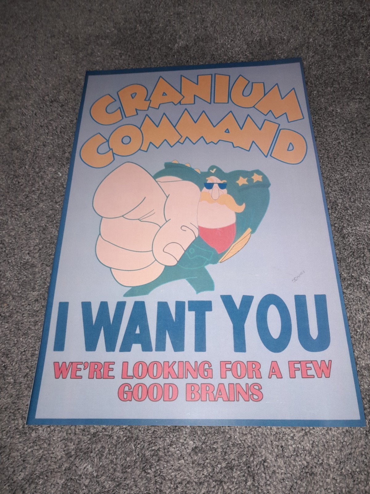 EPCOT CENTER CRANIUM COMMAND WONDERS OF LIFE DISNEY POSTER EVENT