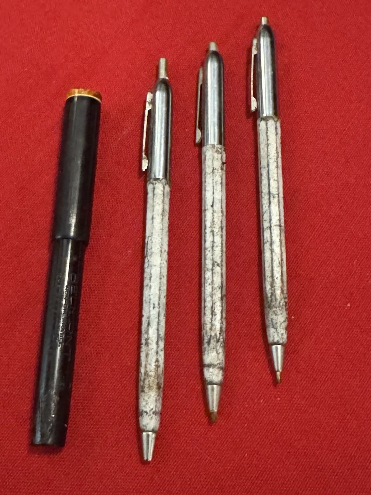 Vintage Belmont Rexall 14k NIB Fountain Pen + (3) Vintage Waterbury Pens