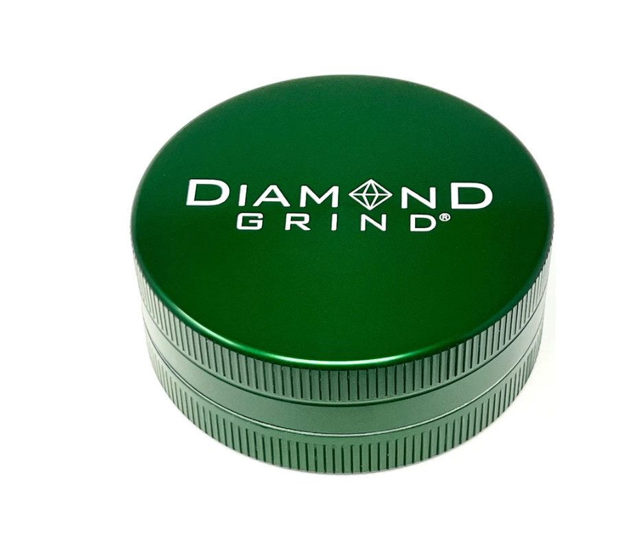 Diamond Grind 2 part Herb Grinder Green 2.25