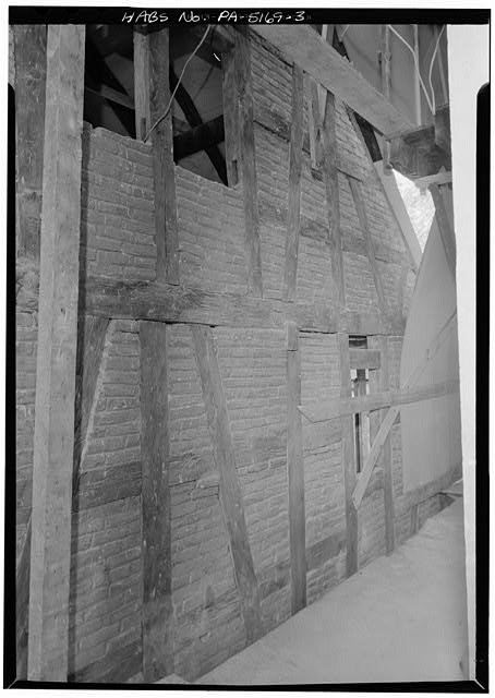 Photo:Golden CO 1900s East Facade Second Story Brick Timber Wall