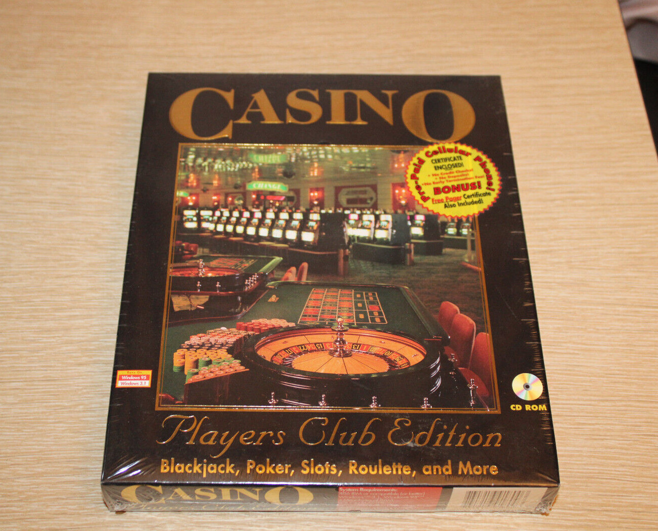 Casino Players Club Edition Windows 95 PC CD-Rom BRAND NEW SEALED 