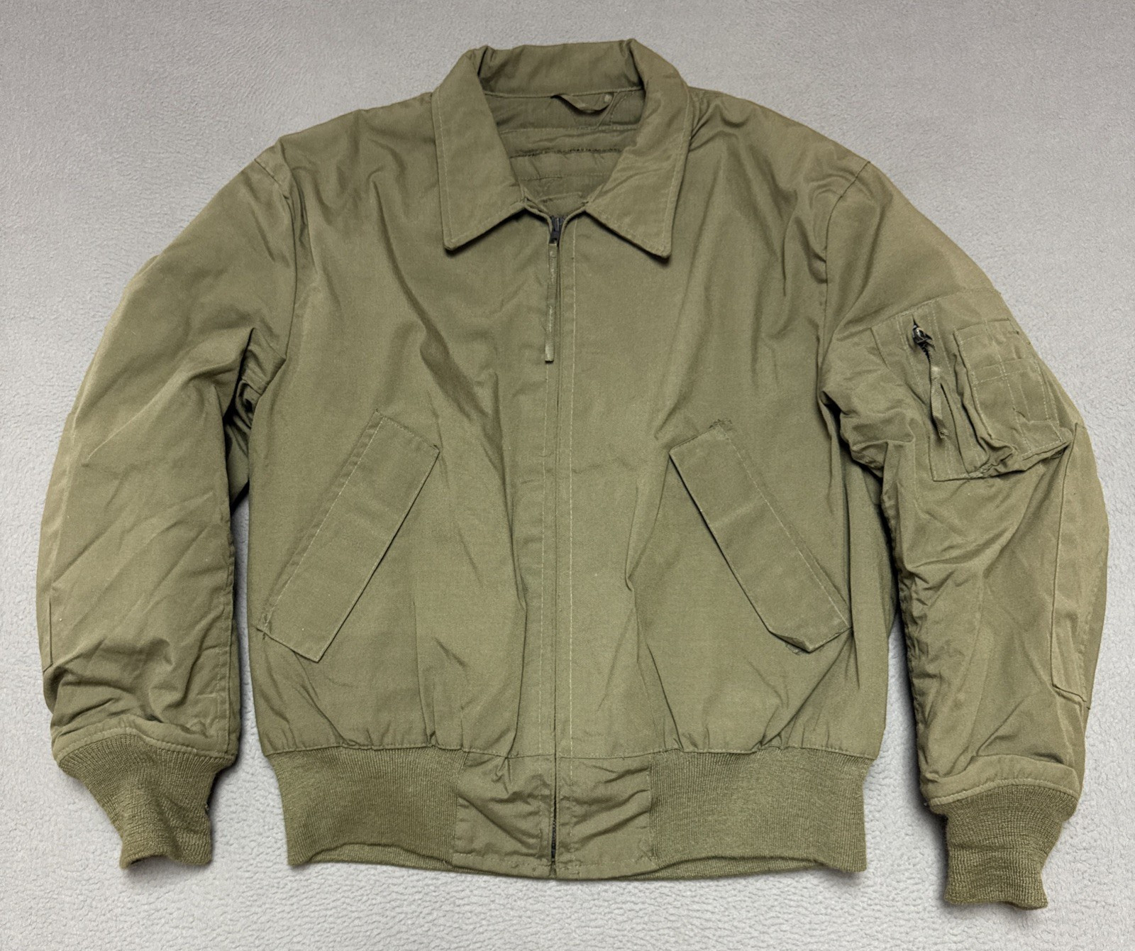 VTG USGI Military Cold Weather Combat Tanker Jacket High Temp Resistant Sz Large