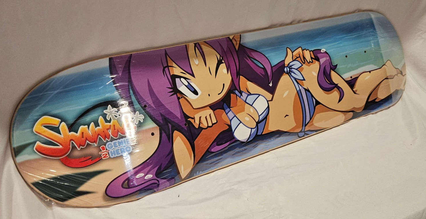 Shantae and the 1/2 genie hero Skateboard Deck Limited Run Games LRG New /1500