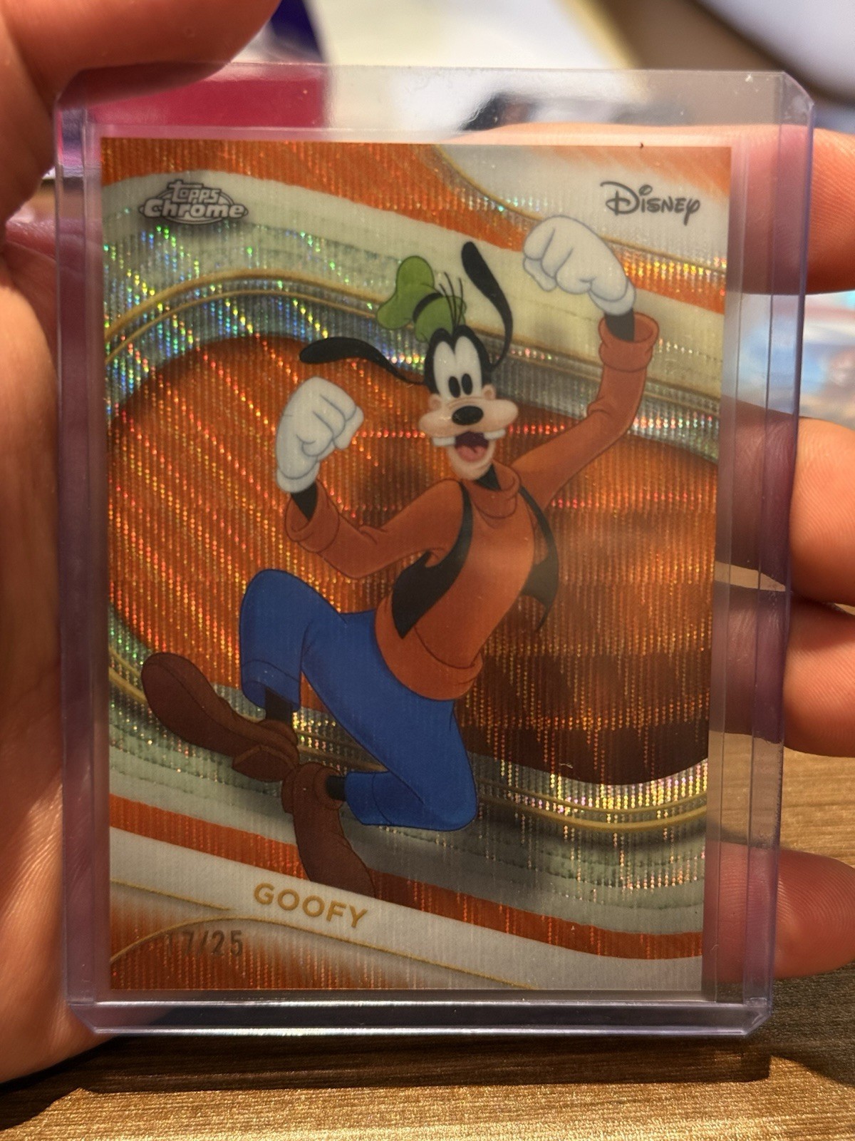 2025 Disney Topps Chrome Goofy Orange /25