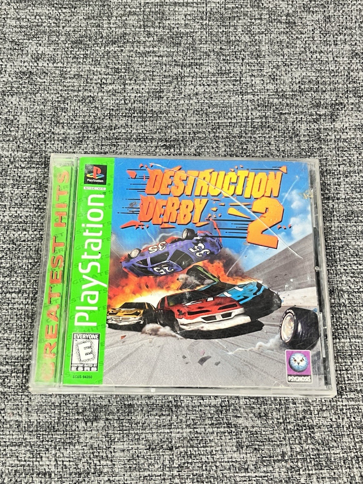 Destruction Derby 2 (Sony PlayStation 1 PS1, 1996) Black Label Untested CIB