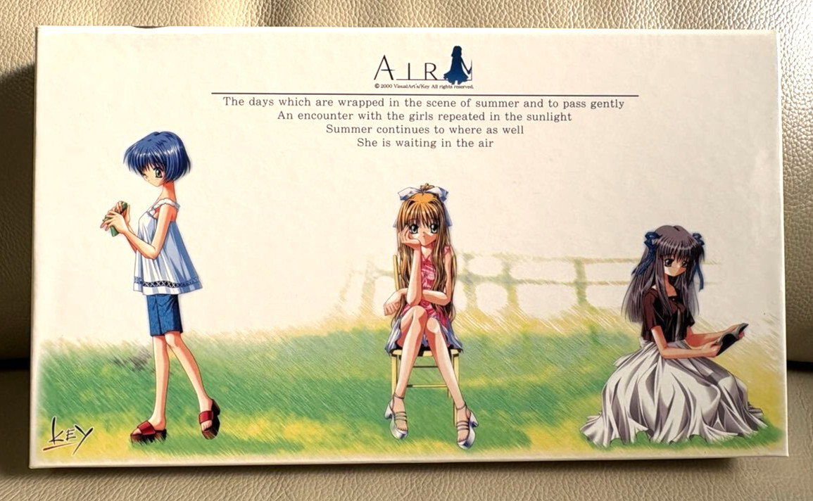 AIR First Press Limited Edition PC Game CD Windows 95 98 Japan KEY Visual Novel