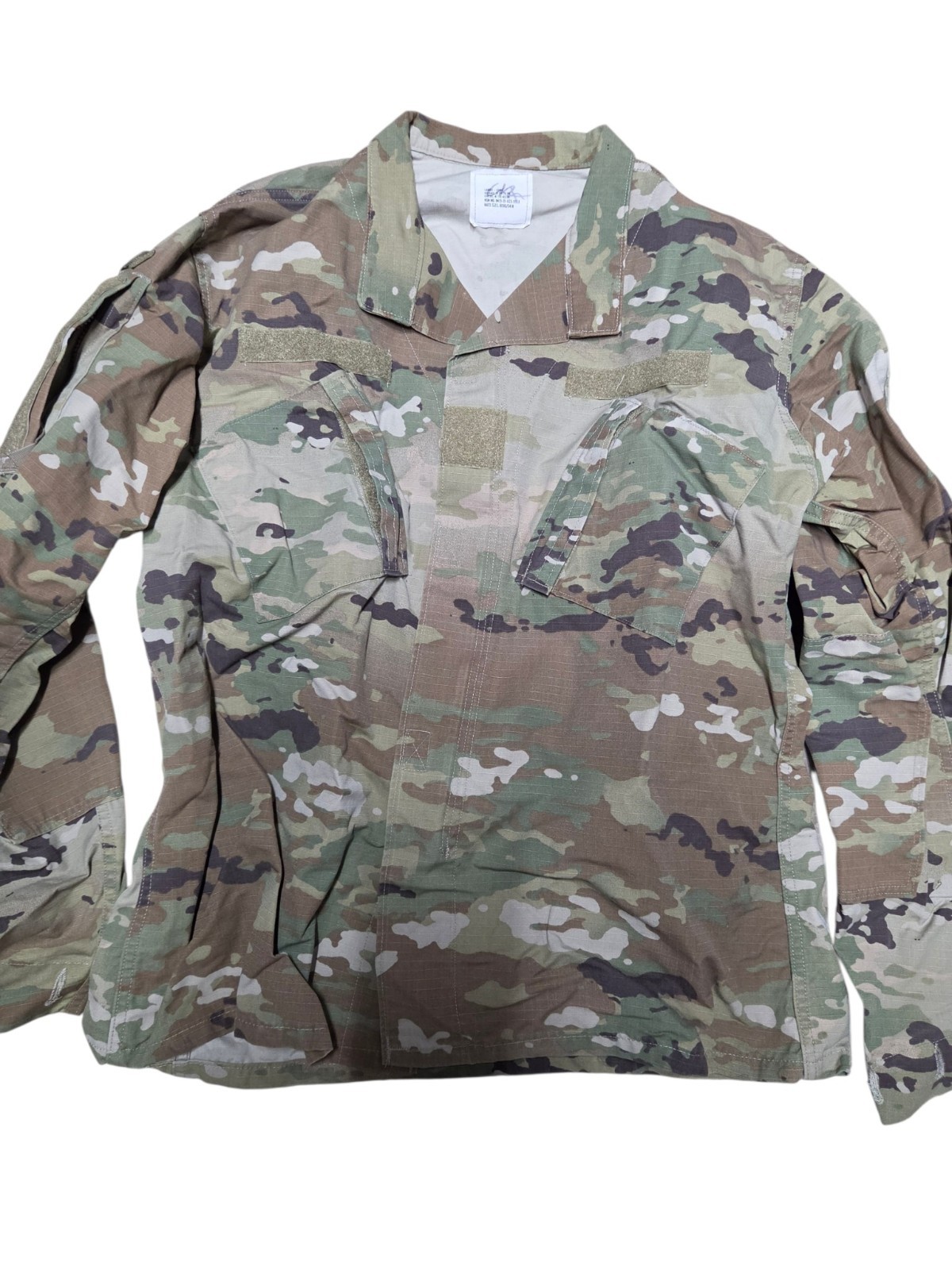 US Army OCP Multicam Combat Uniform Coat Jacket Large Long Military Blouse