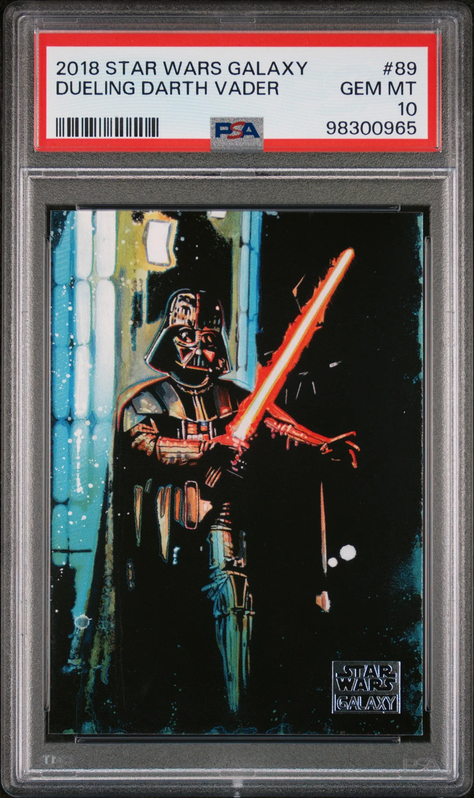 2018 Topps Star Wars Galaxy Dueling Darth Vader #89 PSA 10