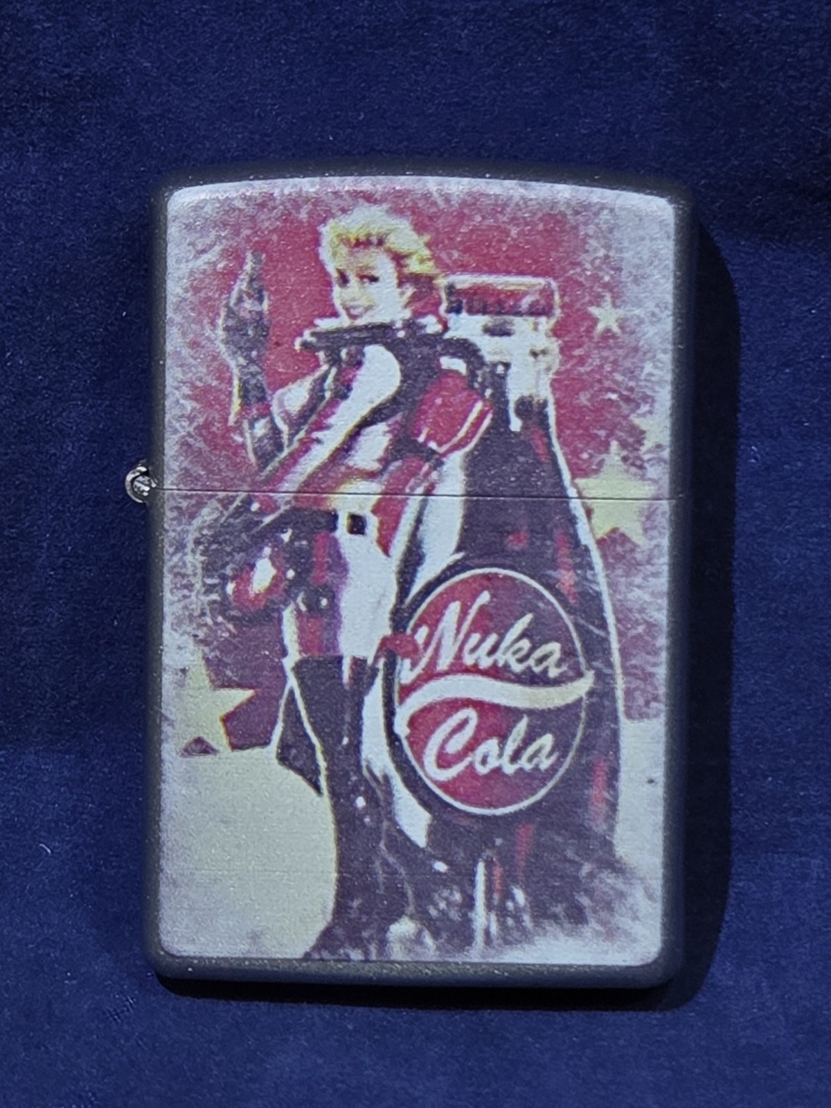Fallout Nuka Cola Girl Gamer Windproof Flip Top Lighter Brand New Double Sided 