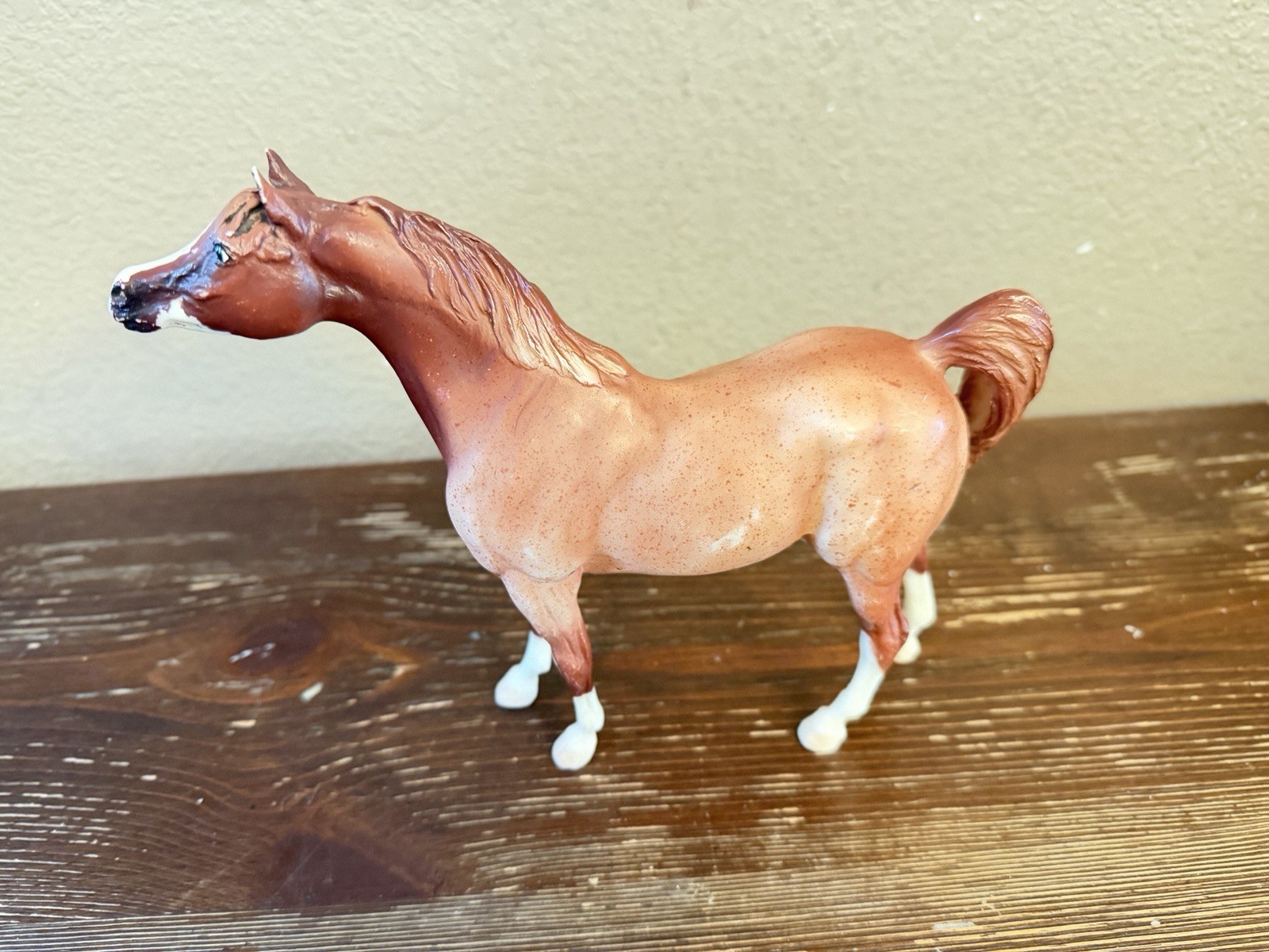 Vintage Breyer Molding Co Horse Chestnut Brown White Markings Model Figurine