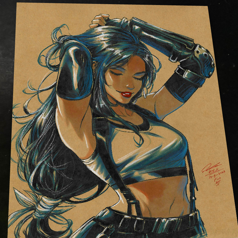Tifa Lockhart Art Print 8.5x11 Art by Keyeske