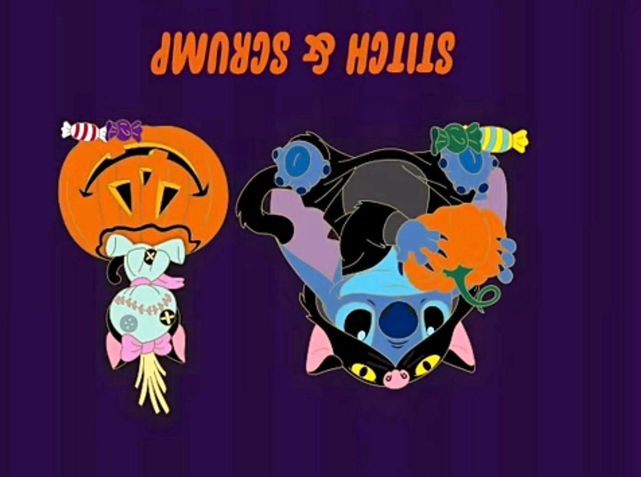 DSSH Boo Buddies Lilo and Stitch Halloween Pins Set PRESALW