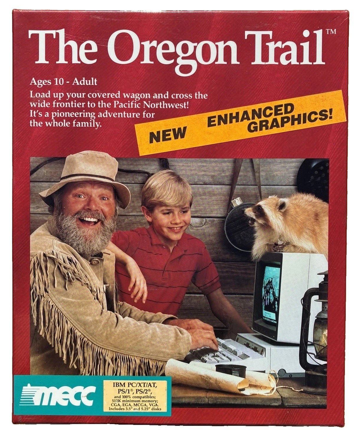 The Oregon Trail (1988) IBM PC XT AT PS/1 PS/2 MECC Complete RARE + Inserts  VGC