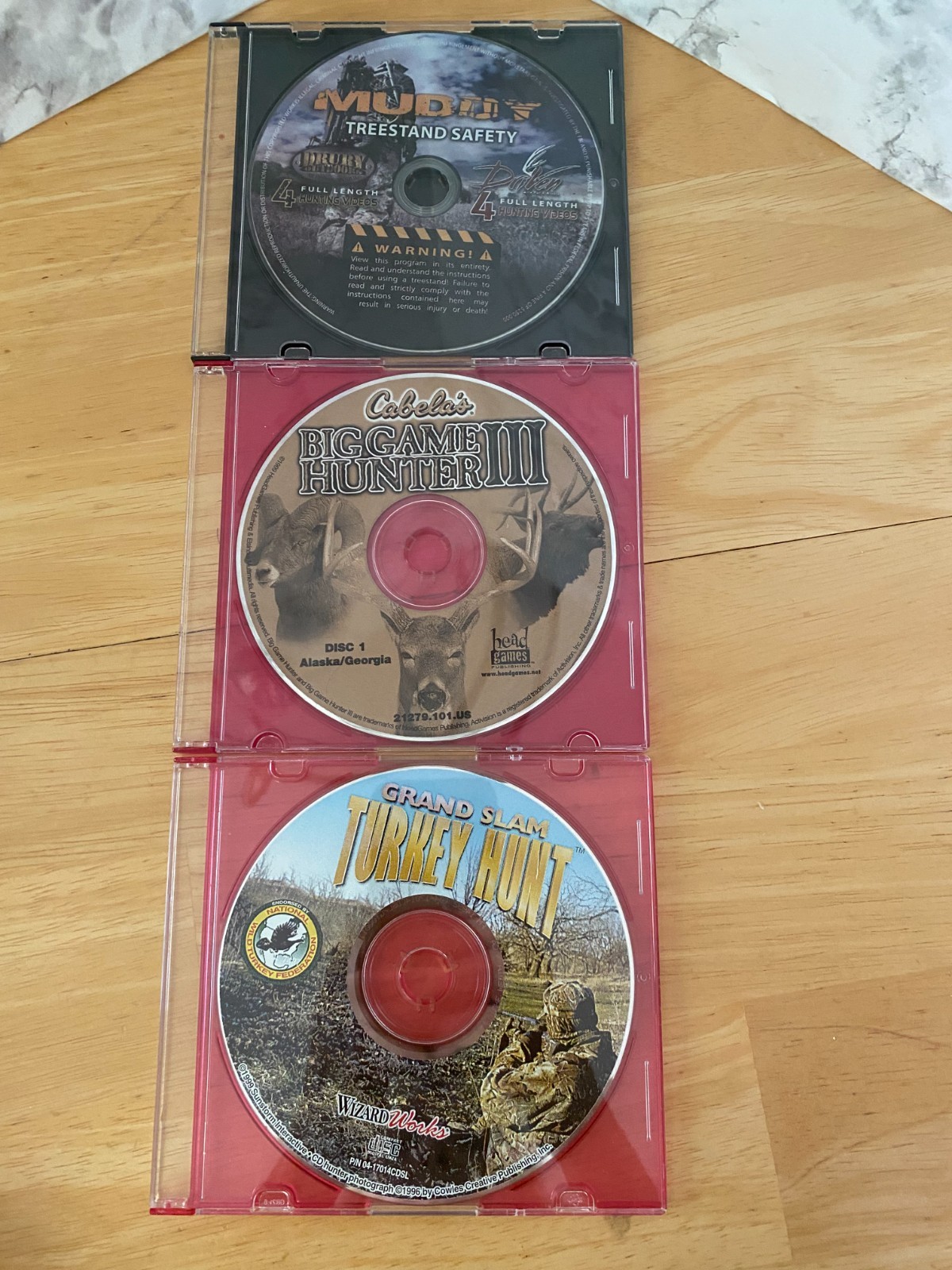 Lot Of 3 Vintage - Big Game Hunter III, Grand Slam Turkey Hunt, Muddy Treestand
