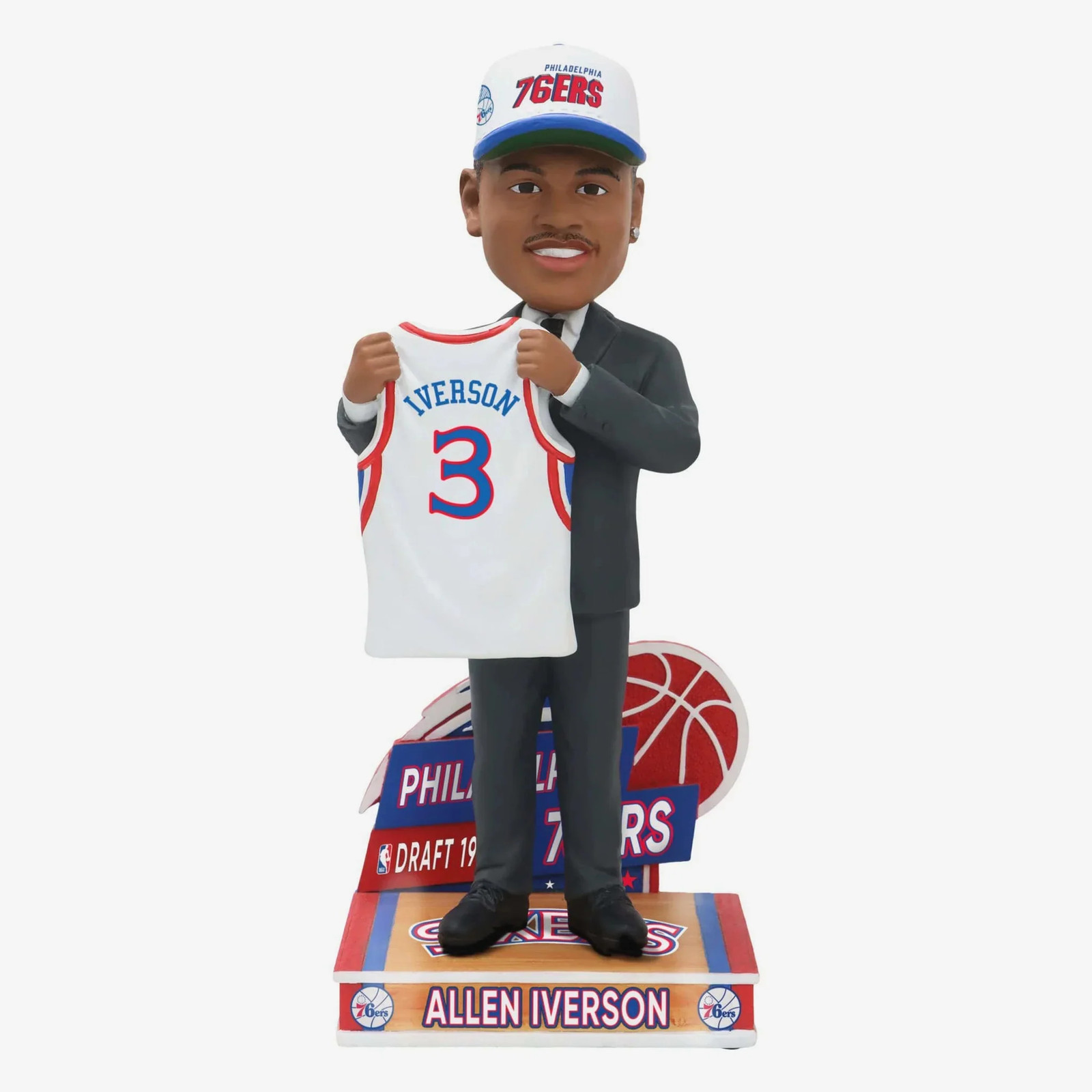 Allen Iverson Philadelphia 76ers 1996 NBA Draft Pick Bobblehead NBA Basketball