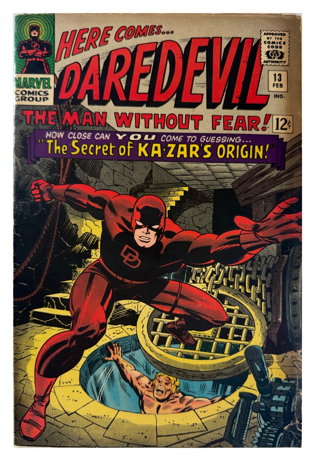 Daredevil #13 #46x2 #52 #54 #60 #132-133 #156 #160 Marvel 1966-1979 Lot of 10