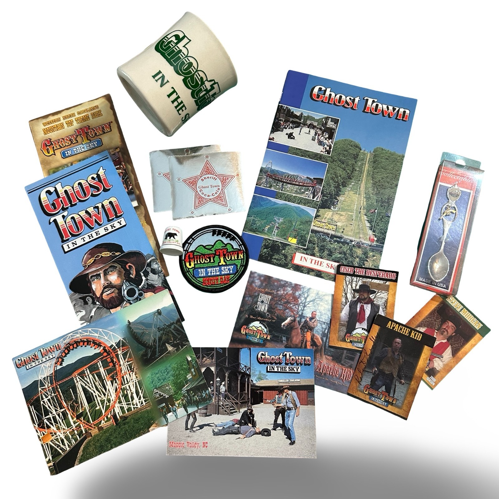 Ghost Town In The Sky Lot Apache Kid Signed Auto Maggie Valley NC Souvenirs