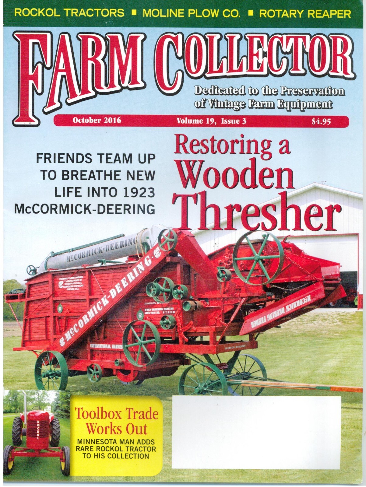 1923 McCormick-Deering Threshing Machine Restoration, Victor Double Huller Clove