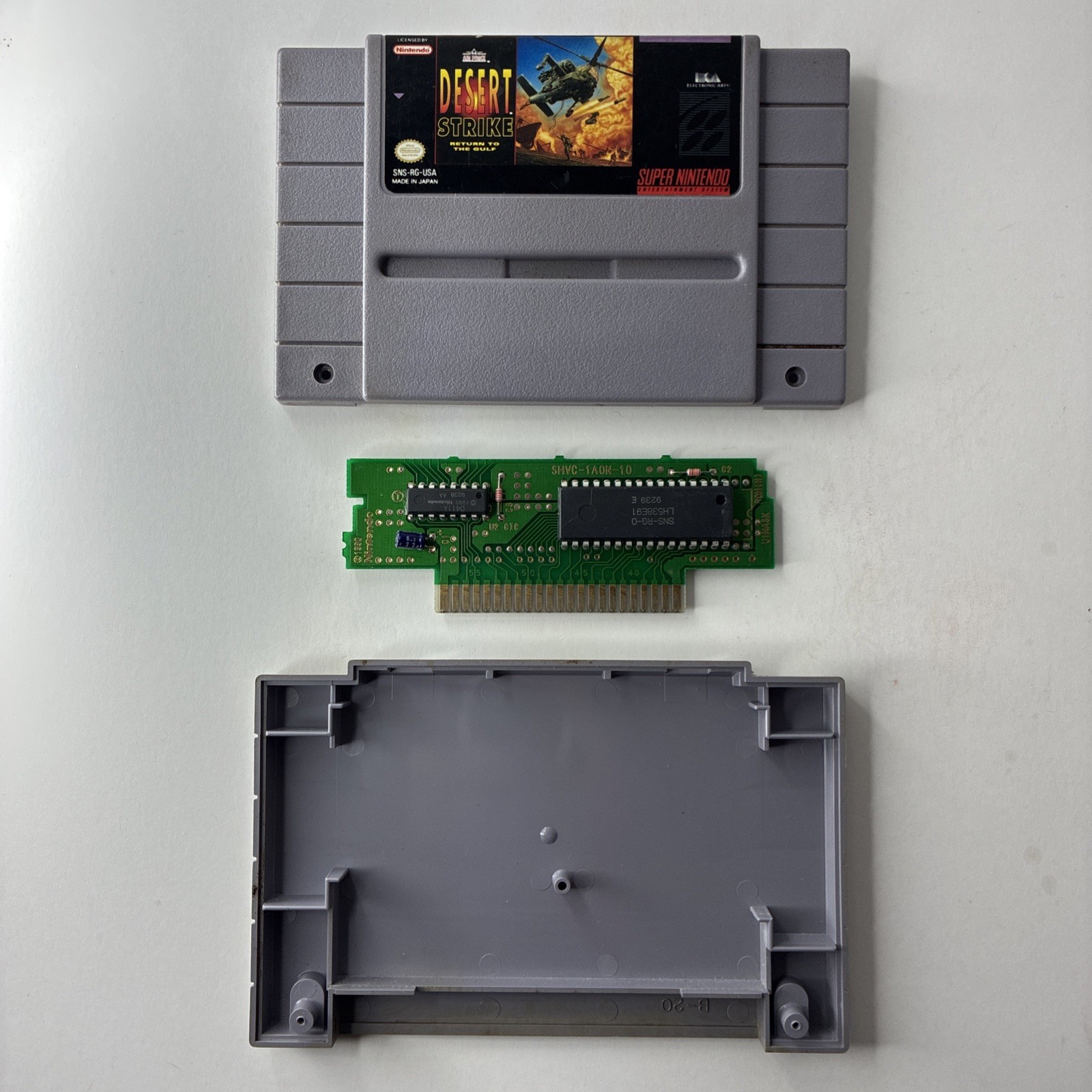 Desert Strike Return to the Gulf (Super Nintendo, 1992) SNES Authentic Cartridge