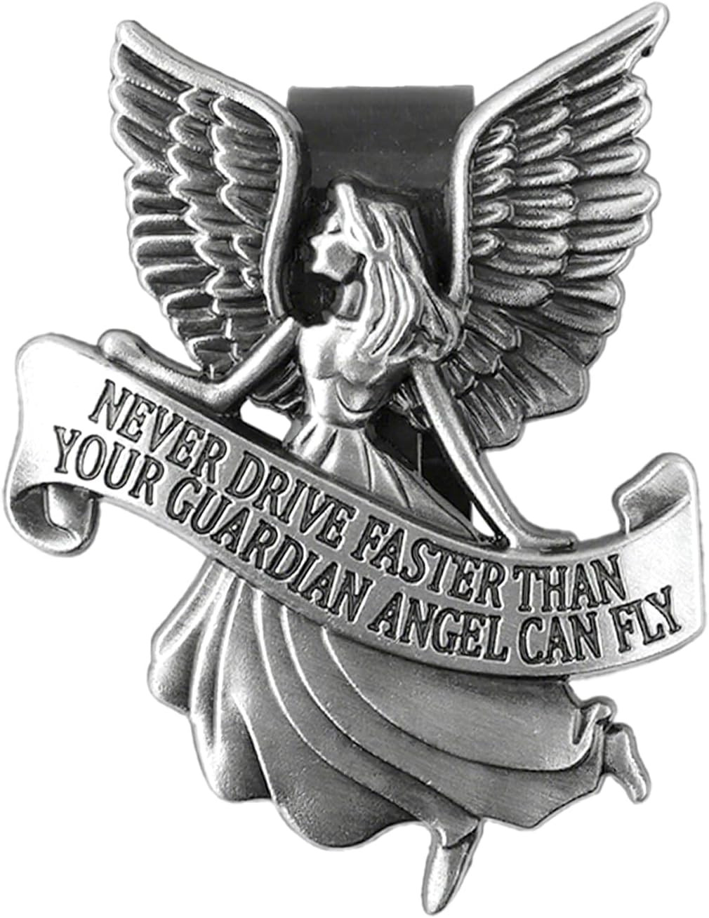 Guardian Angel Visor Clip for Car, 3D Metal Angel Decor, New Driver Gift