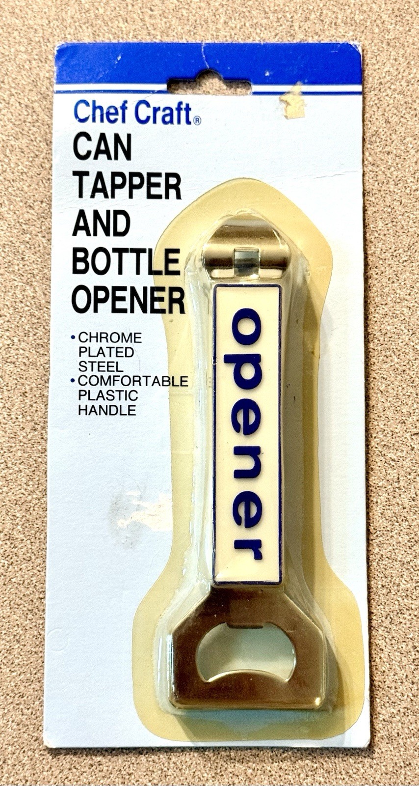 VTG Chef Craft Can Tapper Bottle Opener NOS Sealed Packaging Made in Hong Kong⁠