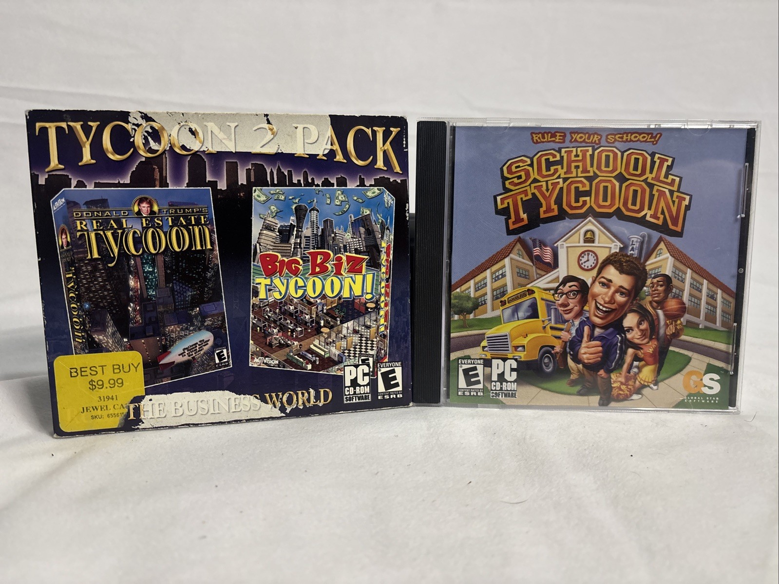 PC Game Lot- Donald Trump’s Real Estate Tycoon + Big Biz Tycoon + School Tycoon
