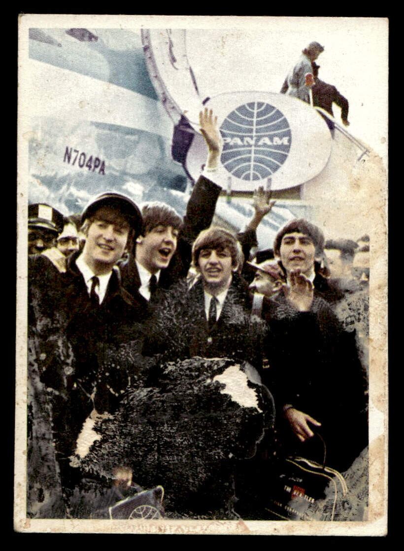 Topps 1964 Topps Beatles Color #62 John, Paul, Ringo, George - Paul Speaking