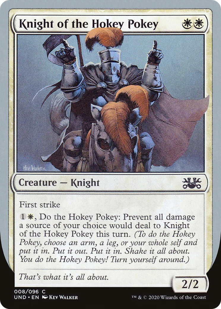 Knight of the Hokey Pokey [Unsanctioned] Magic MTG