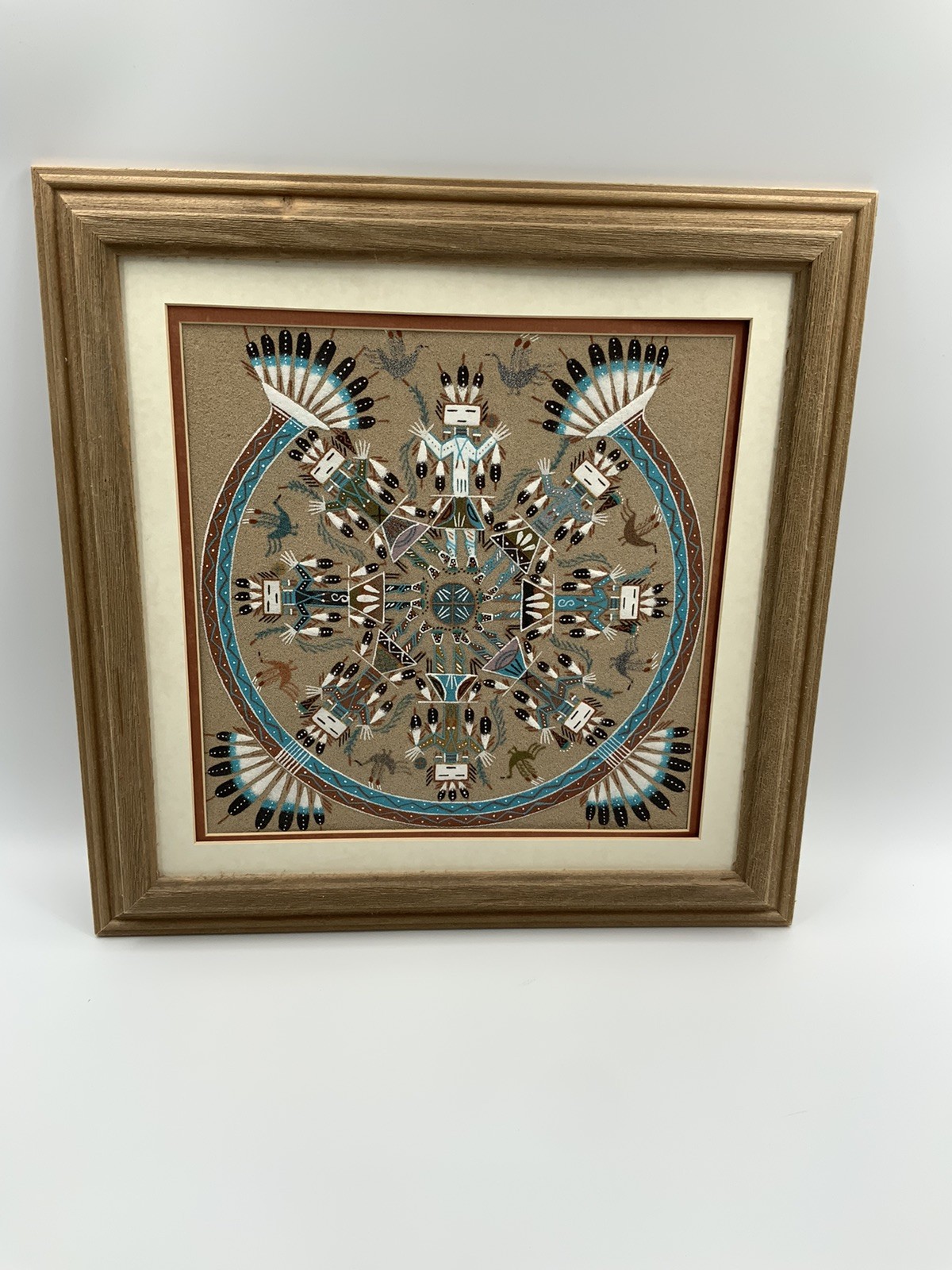 Navajo Sand Painting ‘Yei-be-chai” Artist Rosabelle Ben 1997 (Signed)