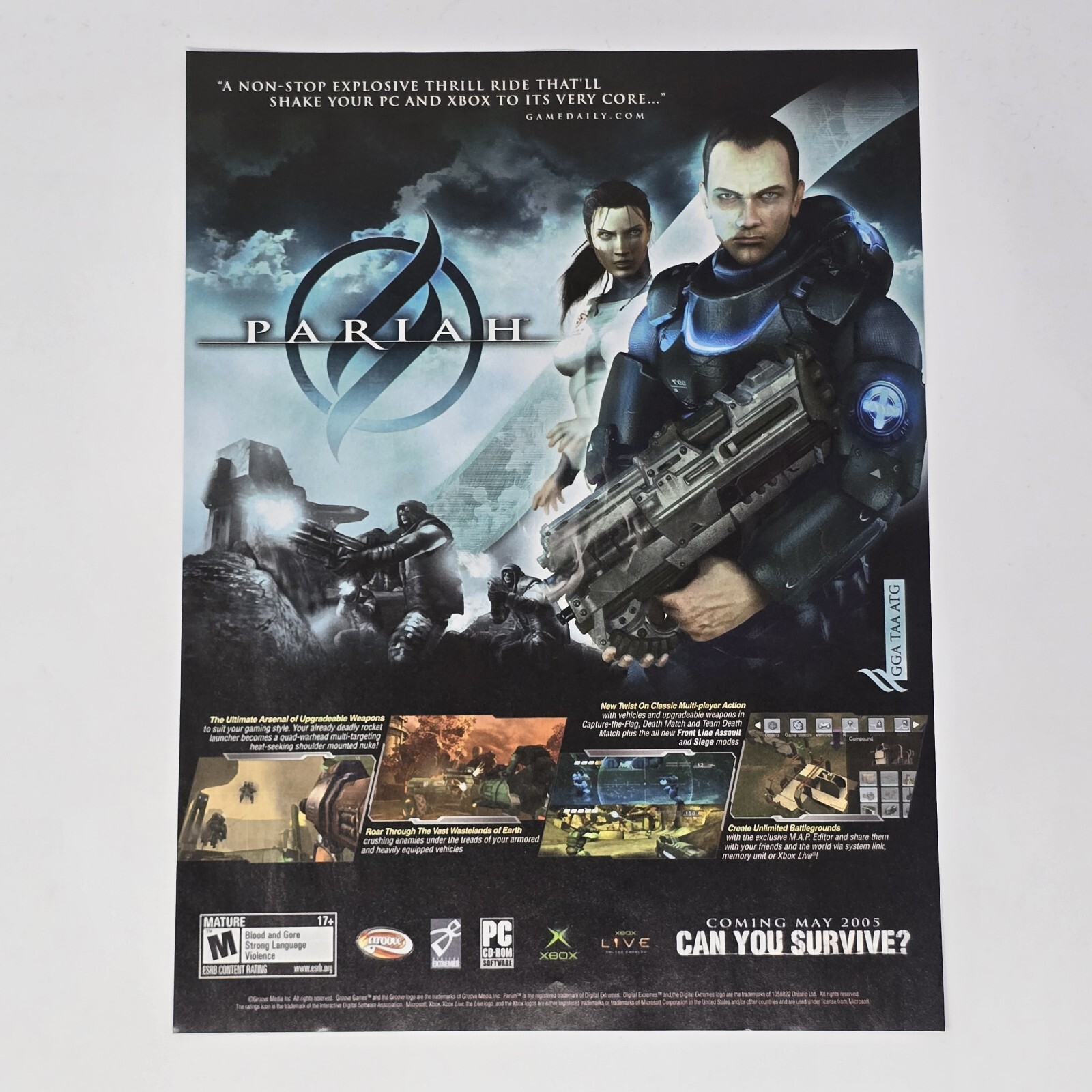 Pariah Xbox PC Print Ad/Poster Official Promo Art