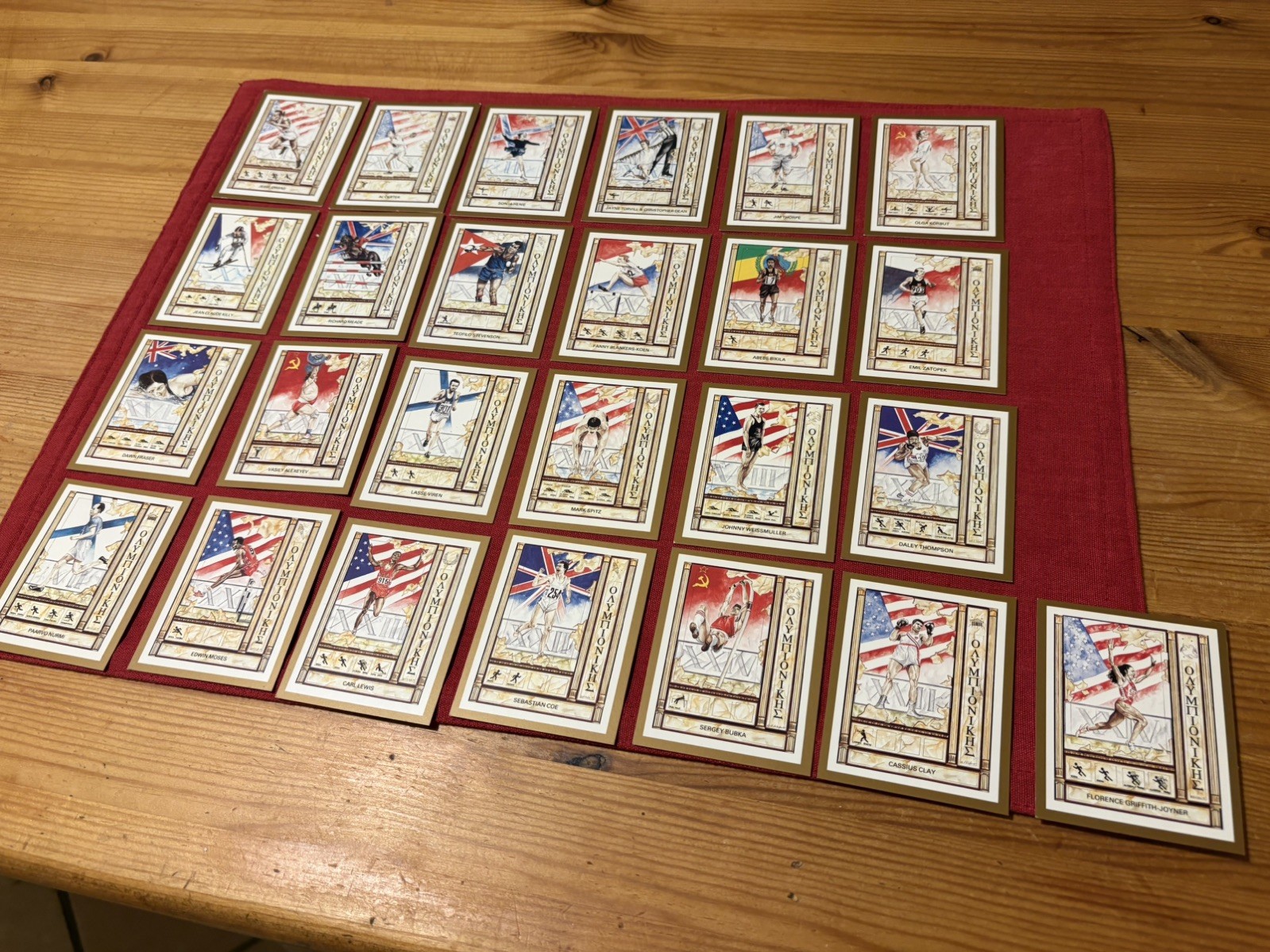 1992 Victoria Gallery – Olympic Greats - 25 Card Collection (Complete Set)