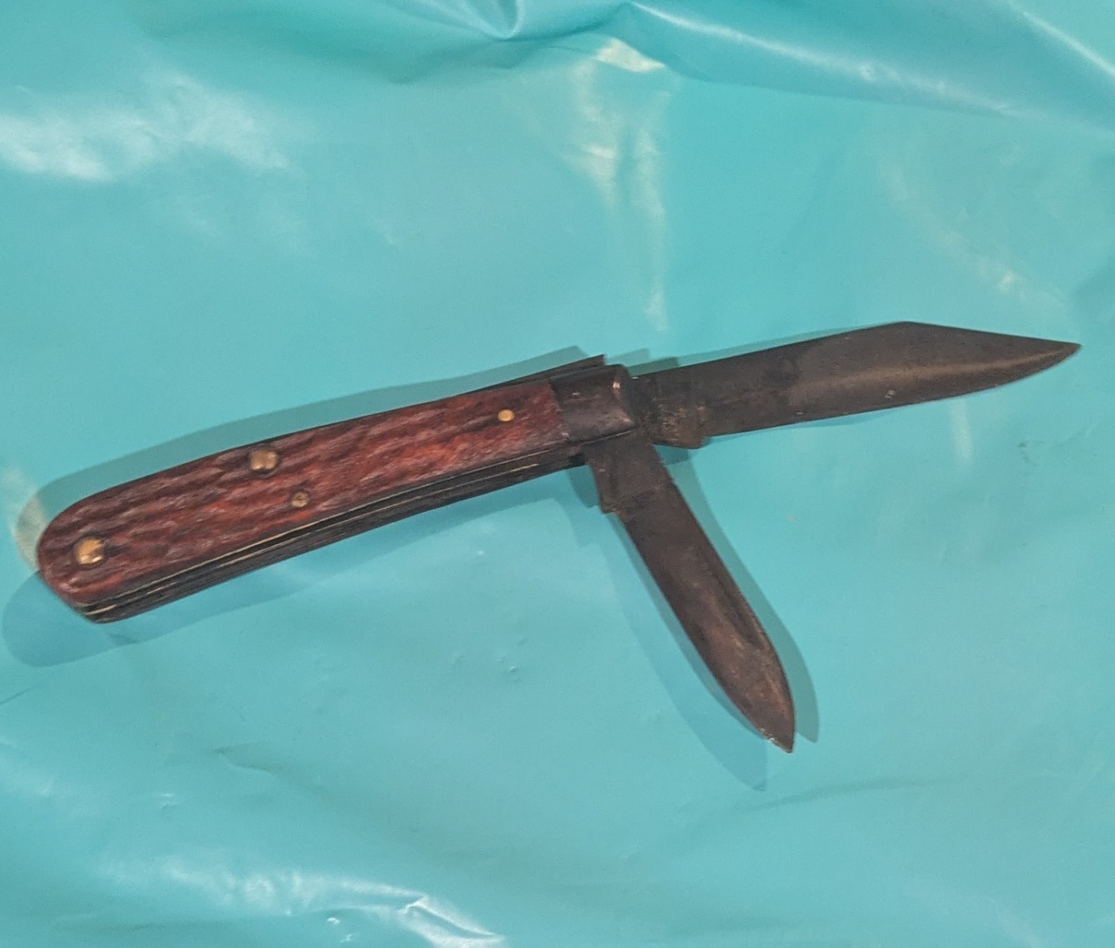Rare 1940\'s - 1960\'s Vintage Case XX 6229 1/2 Reddish Bone Tadpole Knife