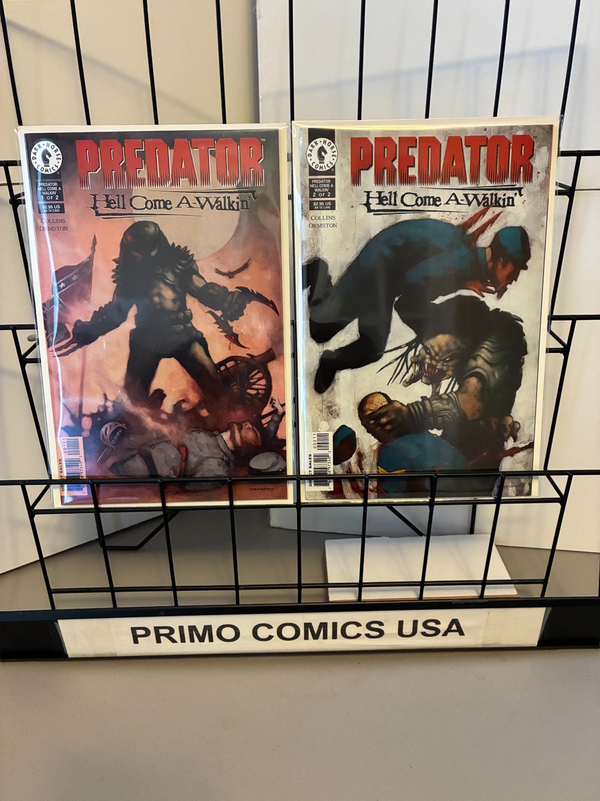 PRIMO:  PREDATOR Hell Come A-Walkin' #1 2 set Dark Horse comics 1998 a3