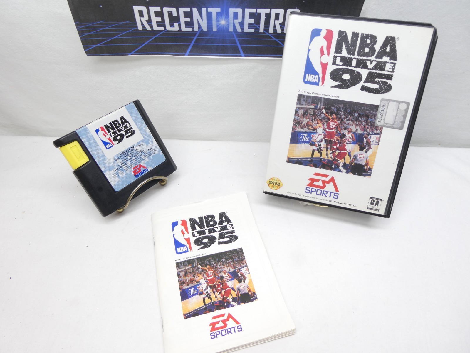 NBA Live 95 (Sega Genesis, 1994) Complete Tested and working