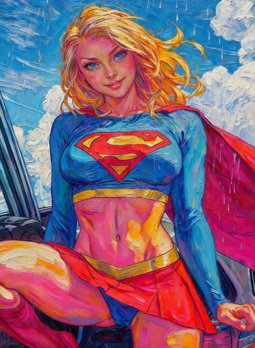Supergirl Superman DC Comics Limited Edition Artist Signed Art Trading Card /30