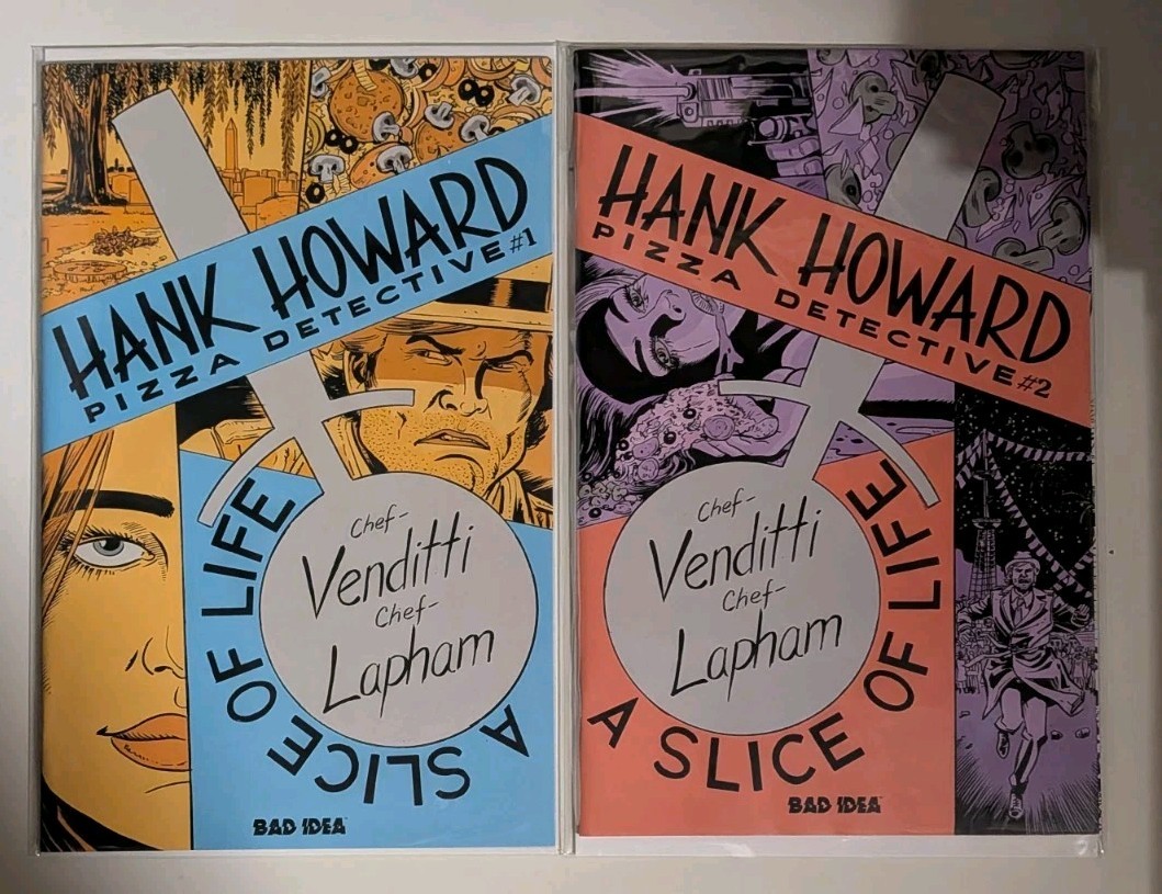 HANK HOWARD PIZZA DETECTIVE-SLICE OF LIFE (2026) #1+2 NM-/VF+ SET BAD IDEA 