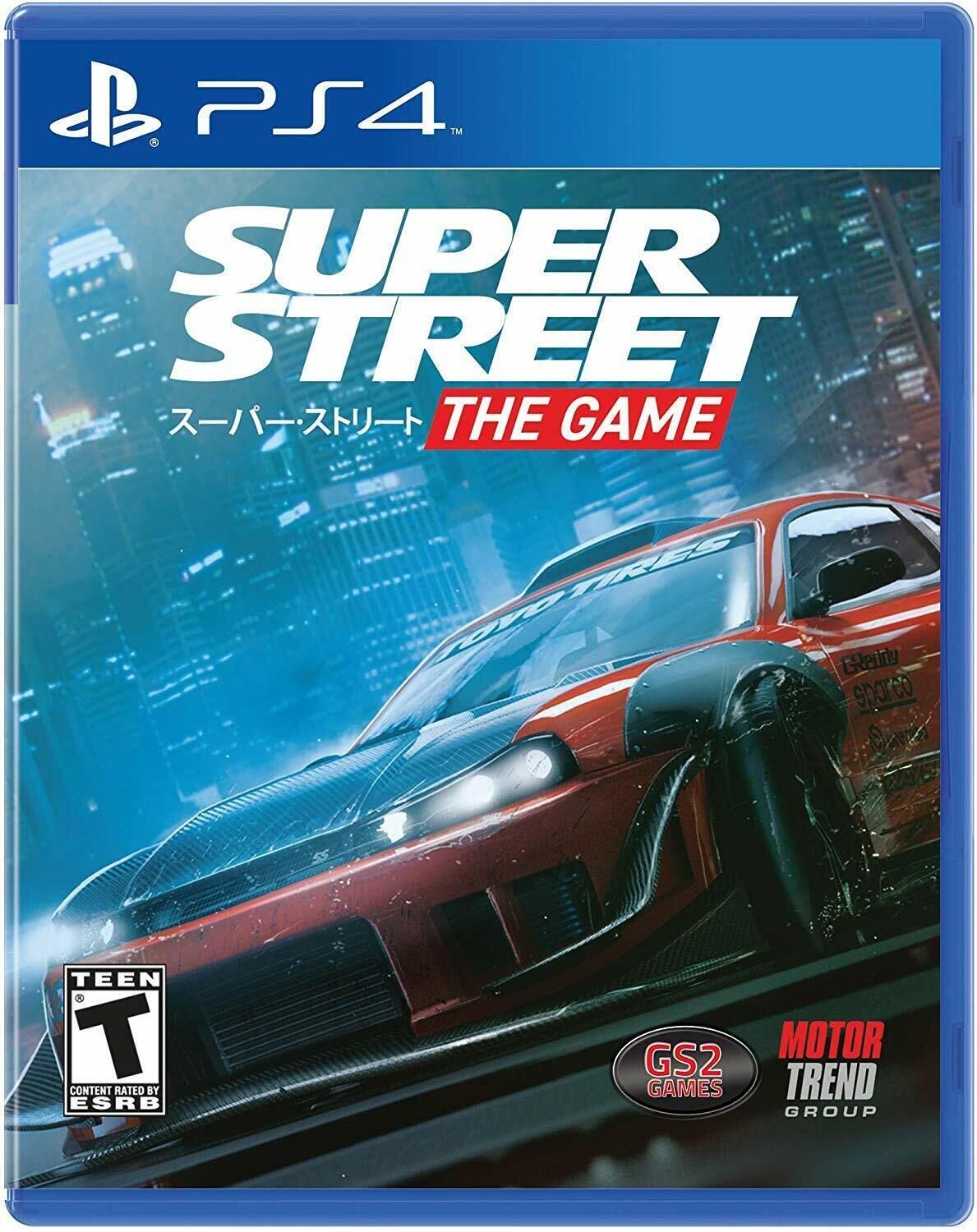 SUPER STREET THE GAME PS4 NEW AMERICAN ARCADE RACING ROD, DRIVER NEED FOR SPEED