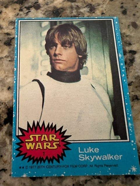 1977 TOPPS STAR WARS SERIES 1 Blue 66-CARD & 11 STICKERS Complete very nice set.