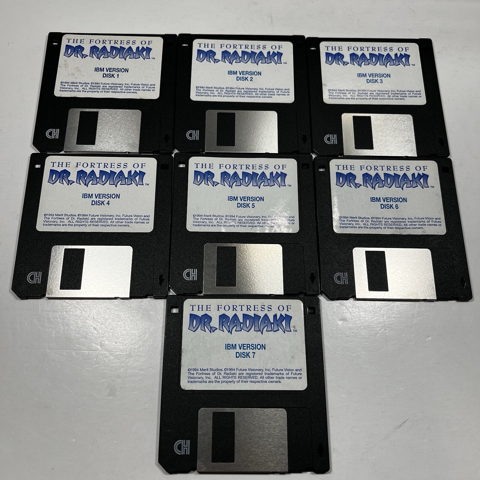 The Fortress Of Dr. Radiaki IBM PC 3.5” Floppy Disc Merit Studios 1994