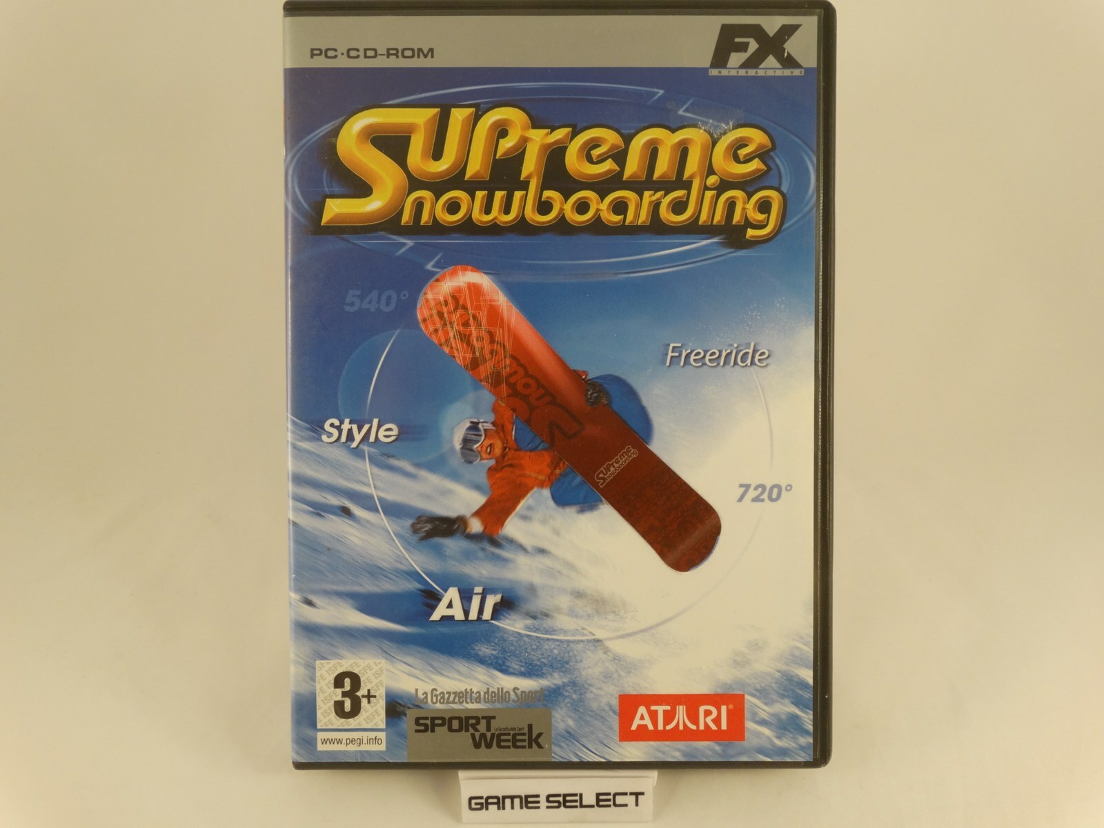 Supreme Snowboarding Pc Computer Cd-Rom Edizione Originale Italiano Completo