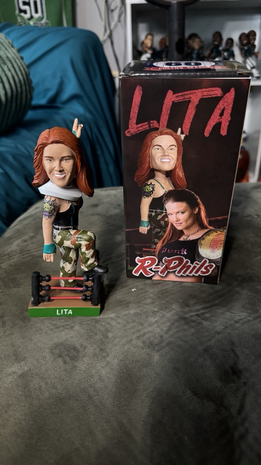Reading Fightins WWE Lita Bobblehead NEW In Box