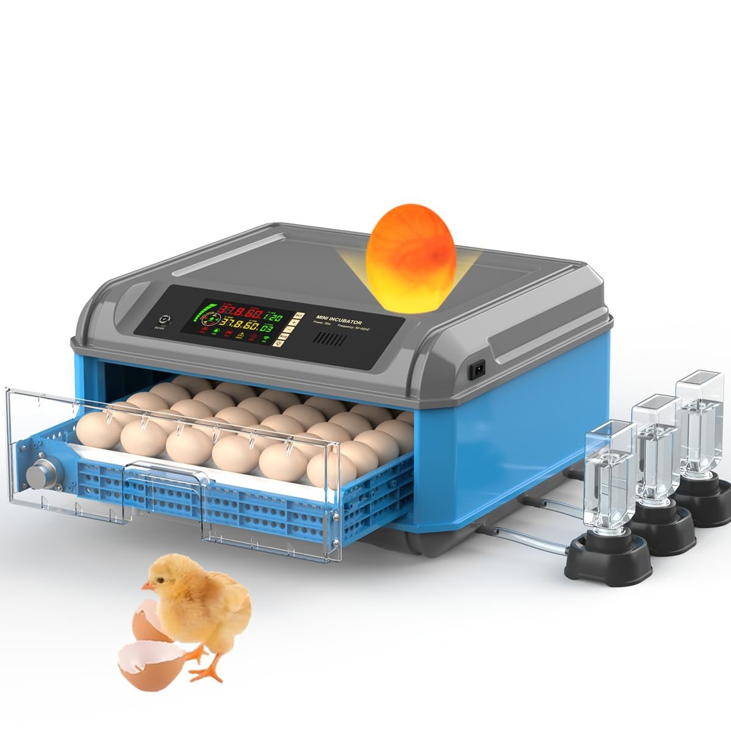 Upgraded Egg Incubator for Hatching Eggs - Chicken Egg Incubator with Automat...