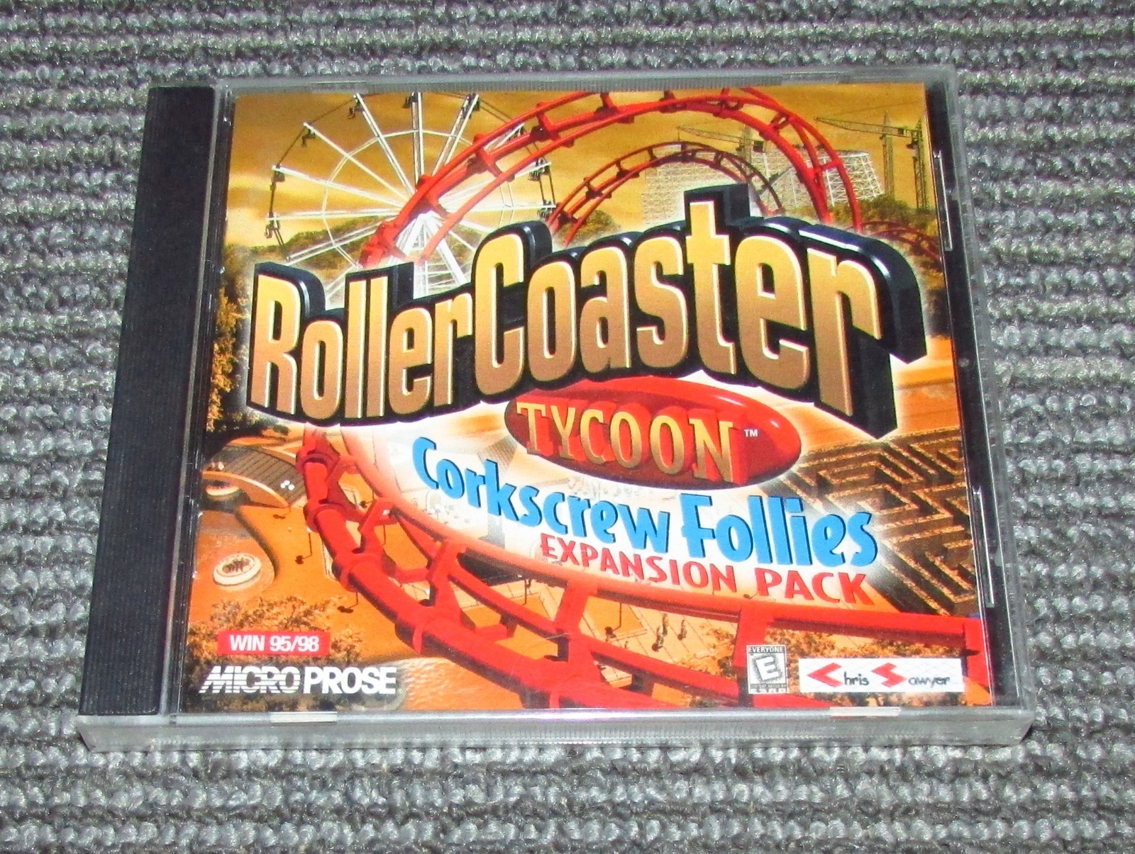 Roller Coaster Tycoon Expansion Pack: Corkscrew Follies (PC, 1999) WIN 95/98