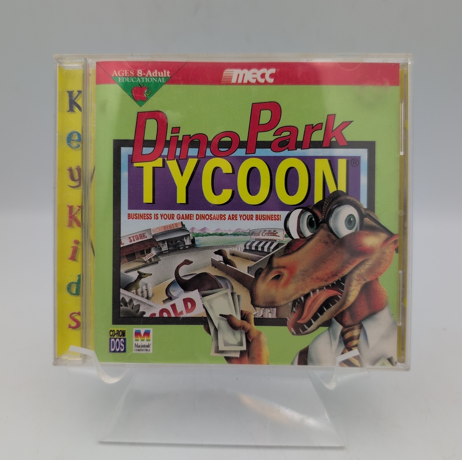 Dino Park Tycoon MS-DOS 5.0 Apple Macintosh System 7.0 CD-ROM Amusement MECC
