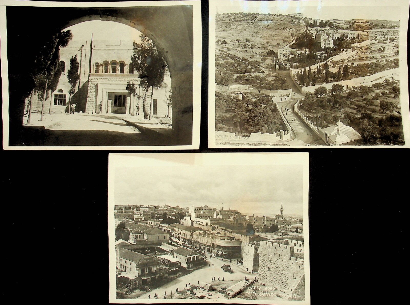 THREE 1927 JERUSALEM EARTHQUAKE NEWSREEL PHOTOS - E17-G
