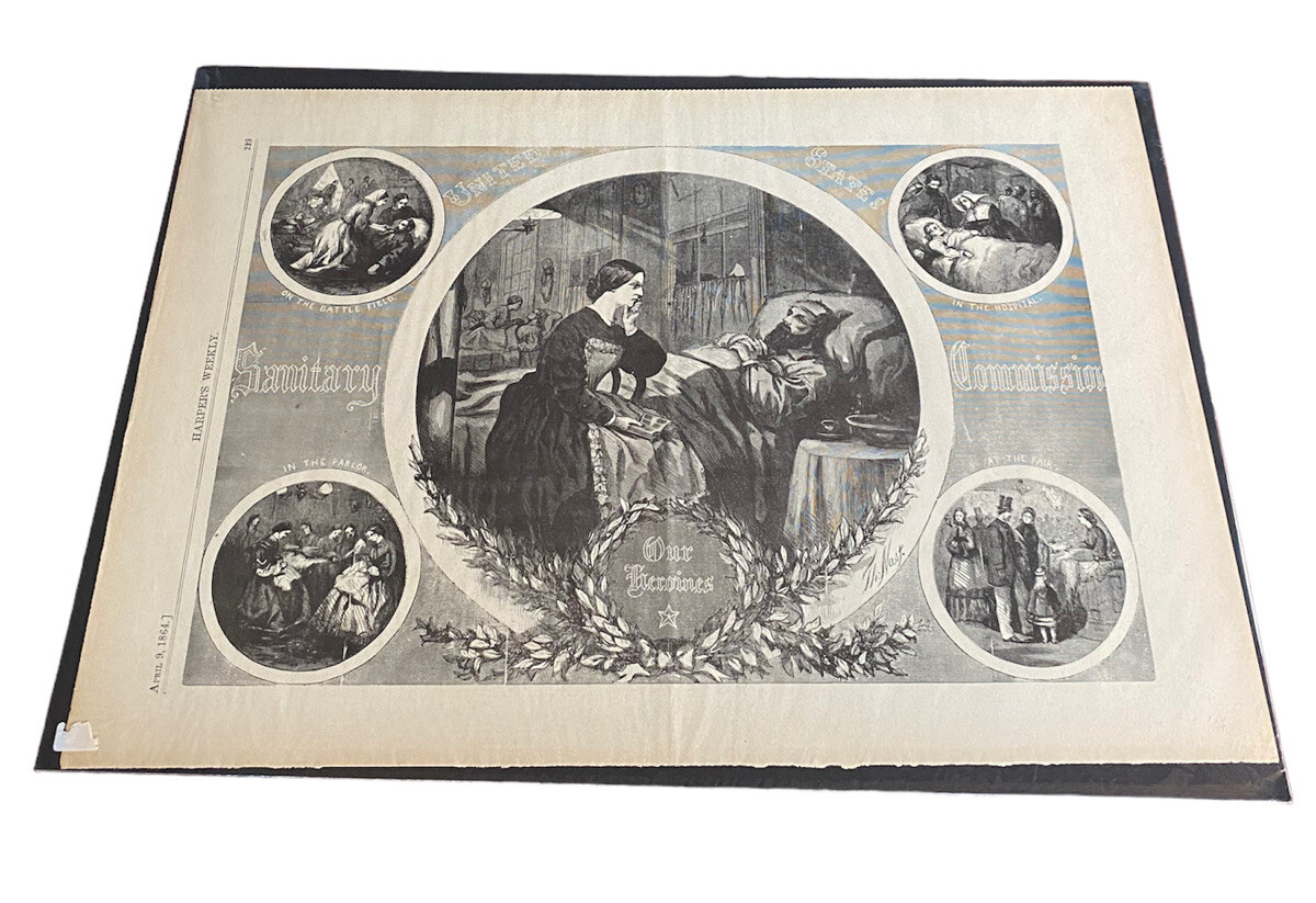 Thomas Nast Engraving Our Heroines April 9, 1864 Harper’s Weekly