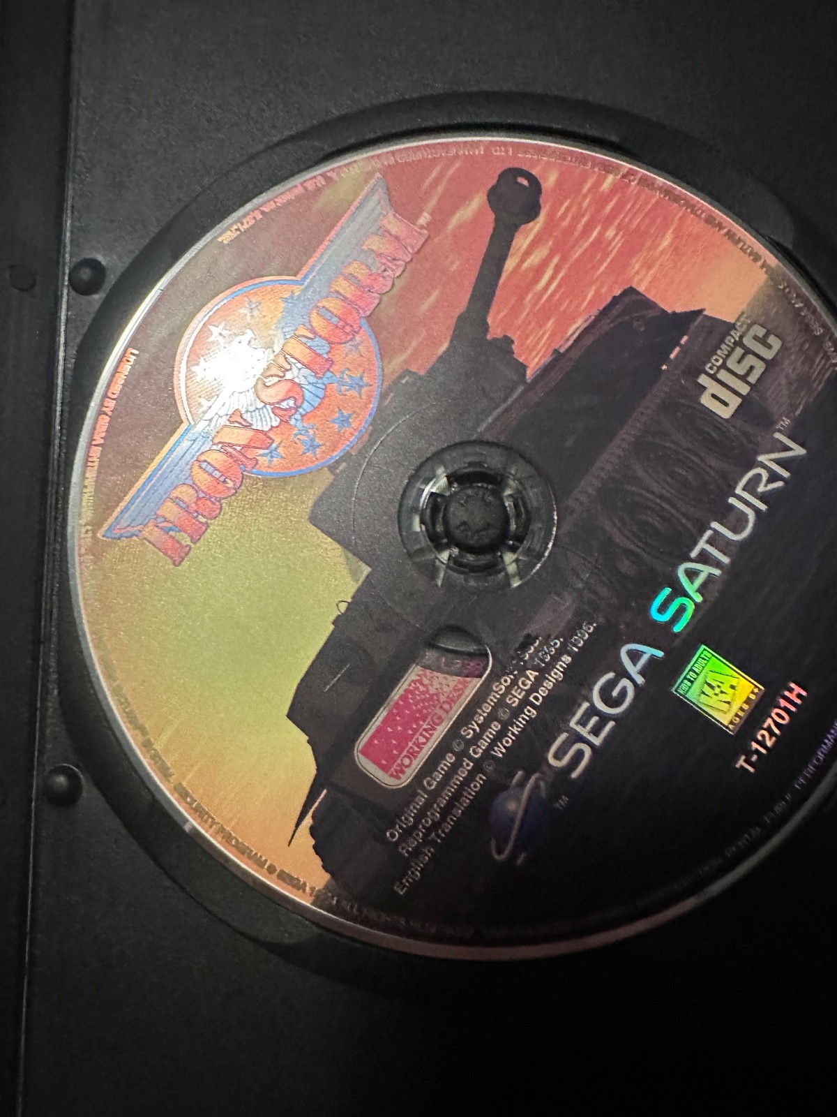 Iron Storm (Sega Saturn, 1996), used, working,  game only with protective case