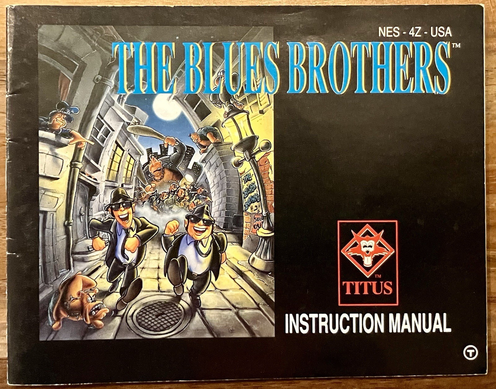 THE BLUES BROTHERS ORIGINAL INSTRUCTION MANUAL BOOK NINTENDO NES HQ