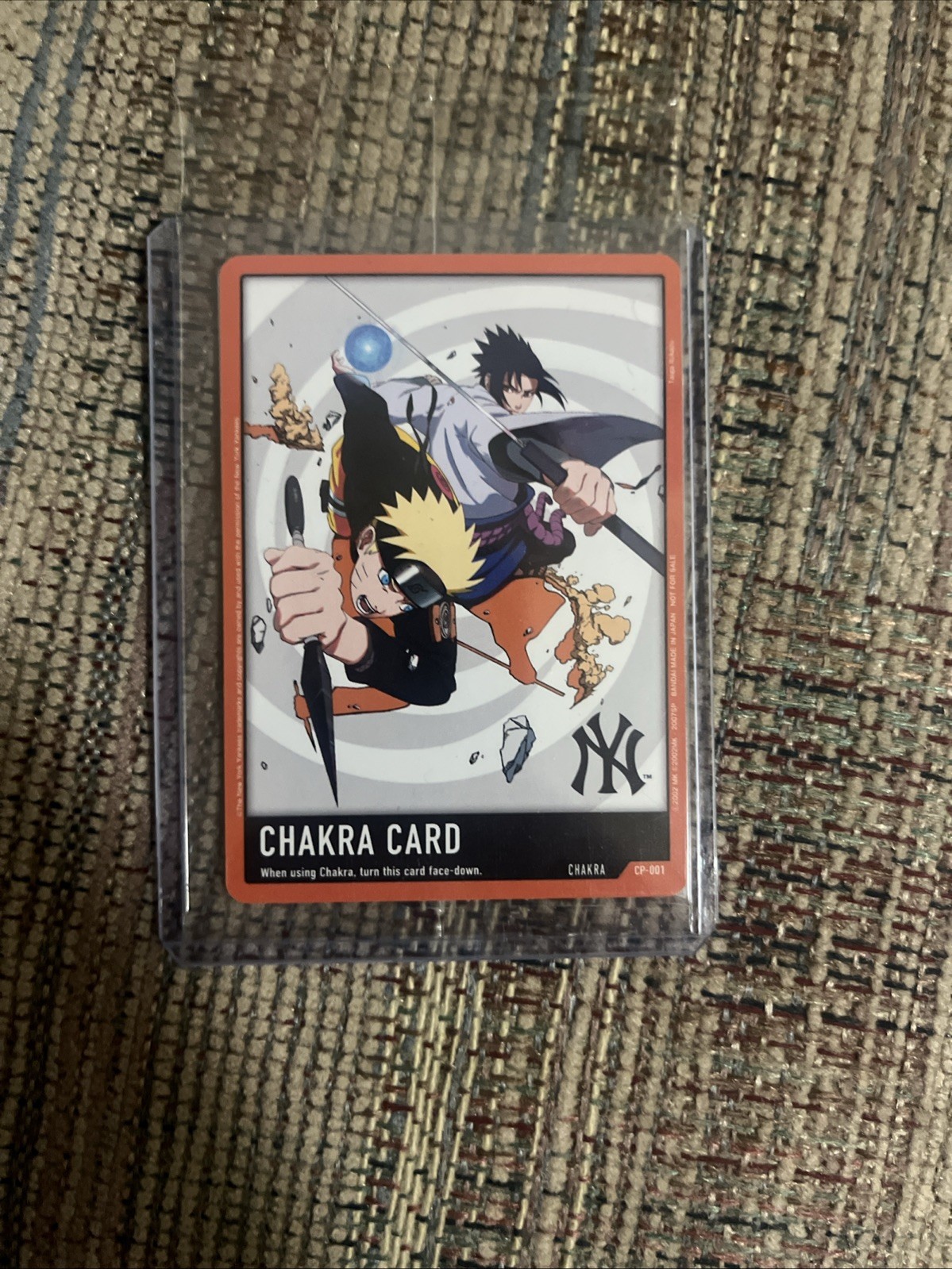 Bandai Naruto Card Game Chakra Card Promo New York Yankees Sealed