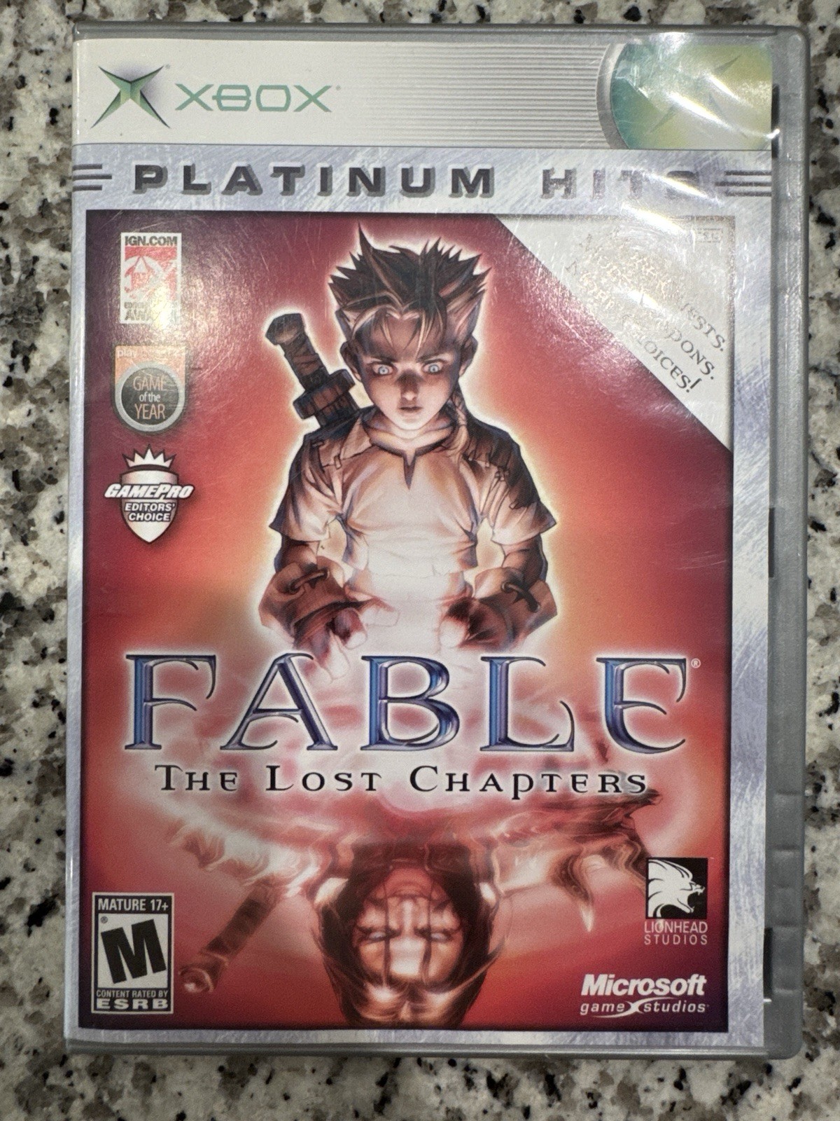 Microsoft Game Studios Fable The Lost Chapters Xbox Manual Platinum Hits 